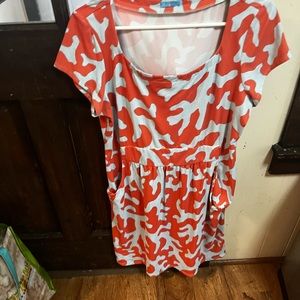 pink and coral PLUS SIZE cami dress